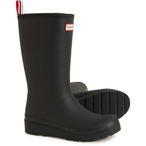 NEW HUNTER Play Tall Boots - Waterproof, Insulated in black For Women 1125 8s4 - Picture 2 of 10